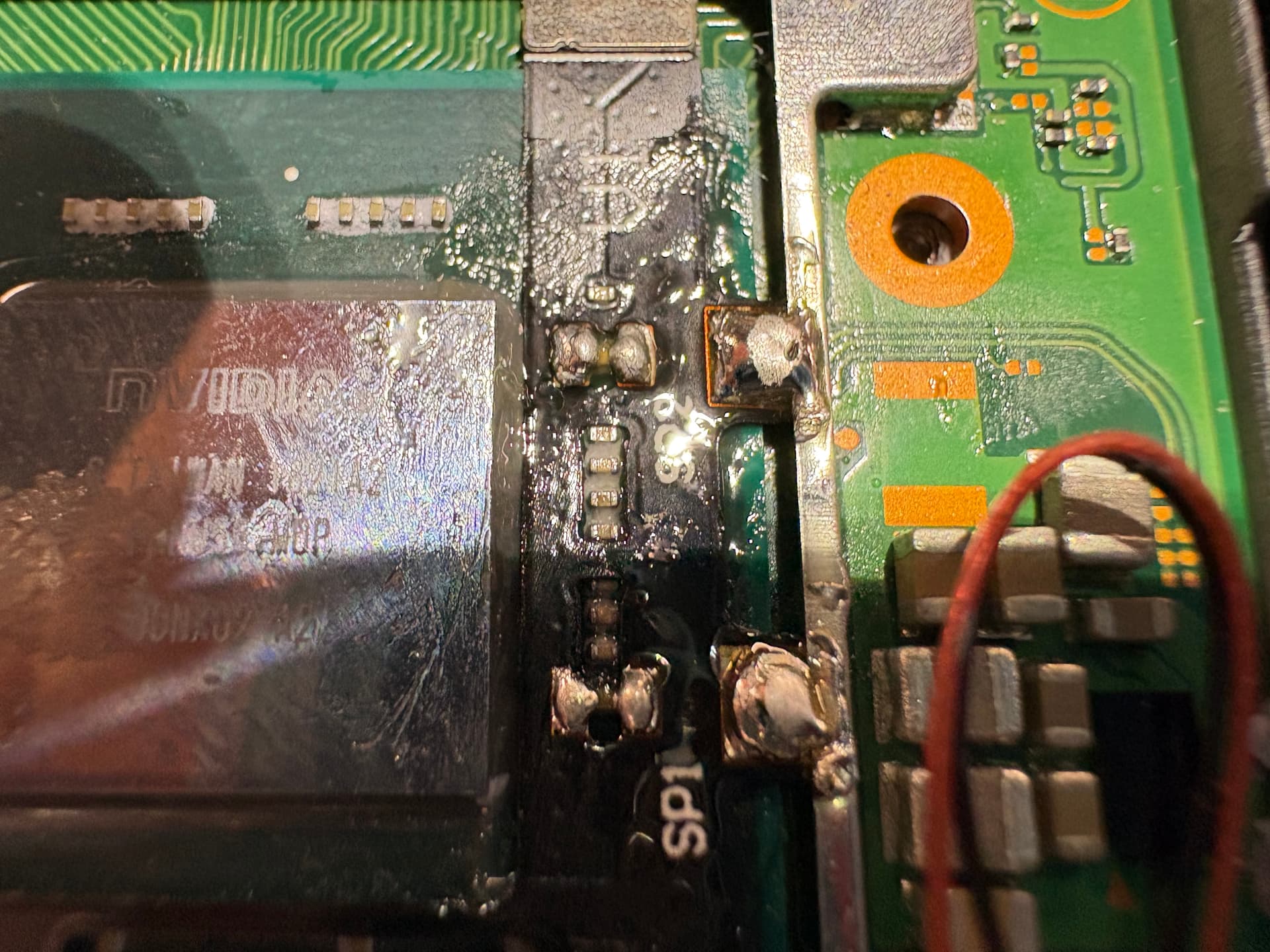 image of the completed soldering job